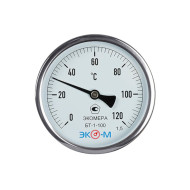 Термометр биметаллический ЭКОМЕРА БТ-1-100, 0-200С, L=40
