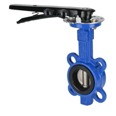 Затвор дисковый поворотный DN.ru WBV1432N-2W-Fb-H Ду50 Ру16 корпус - чугун GGG50, диск - нержавеющая сталь 316L, межфланцевый, уплотнение NBR, с рукояткой, ISO-фланец F05, квадрат 9х9