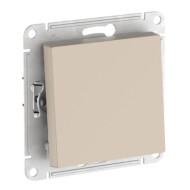 1-клавишный ПЕРЕКЛЮЧАТЕЛЬ Systeme Electric ATLASDESIGN , сх.6, 10АХ, быстрозажимные клеммы, ПЕСОЧНЫЙ