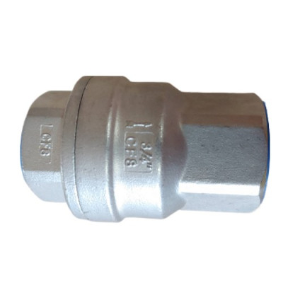 Клапан обратный муфтовый вр-вр Сага DN15 (1/2") (21,3мм) AISI316