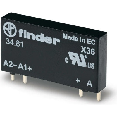 Реле ультратонкое твердотельное монтаж на печатную плату выход FINDER RTIII 6А 24В DC вход 24В DC влагозащита
