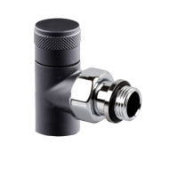 Запорный клапан угловой SR Rubinetterie Tondera 1/2", чёрный