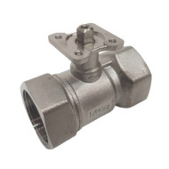 Двухходовой шаровой кран TECHNO 2032B (нерж)