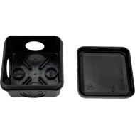 Коробка IEK КМ41236 расп. ОП 70х70х40мм IP44 4 вв. черная