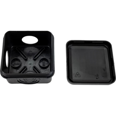 Коробка IEK КМ41236 расп. ОП 70х70х40мм IP44 4 вв. черная