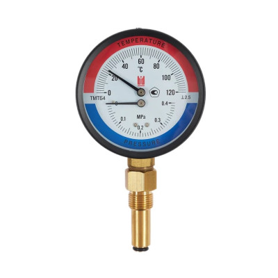 Термоманометр BD ТМТБ 41Р (0-120С) (0-0,4)МПа кл.2,5 G1/2