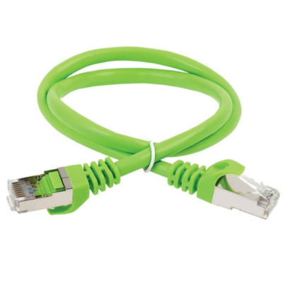 Коммутационный шнур (патч-корд), ITK кат.5Е FTP, 1м, зеленый