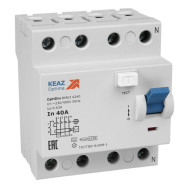 Выключатель дифференциальный (УЗО) КЭАЗ OptiDin DМ63-4263-AС-УХЛ4 4п 63А 30мА тип AC