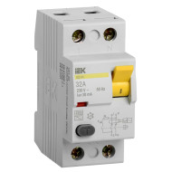 Выключатель дифференциальный (УЗО) IEK ВД1-63 2Р 32А 30мА