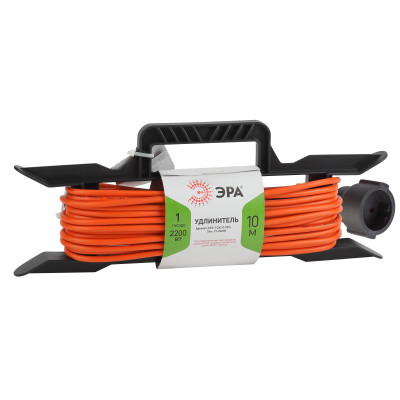 Удлинитель-шнур Эра на рамке 1х30м без заземл. 6А IP20 UFx-1-2х0.75-30m ПВС 2х0.75 Б0046822