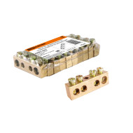 Шина TDM ELECTRIC "N" нулевая 6х9мм 4/1 (4 группы/крепеж по центру)