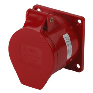 Розетка стационарная внутренняя 424 3Р+РЕ 32А 380В IP44 (10/100/1600) ЭРА