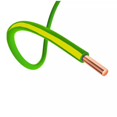 Провод ПуВ 1х4 желто-зеленый (ПВ1)