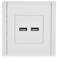 FORTE&PIANO Розетка USB A+A 3,1А FP249 белый IEK