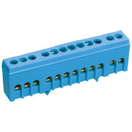 Шина IEK нулевая в корп. изол. на DIN-рейку ШНИ-6х9-10-К-С