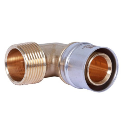 STOUT Угольник прессовой с наружней резьбой 32x1" НР