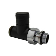 Прямой запорный вентиль SR Rubinetterie Tondera 1/2"х3/4" E, цвет черный