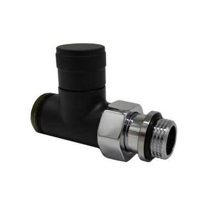 Прямой запорный вентиль SR Rubinetterie Tondera 1/2"х3/4" E, цвет черный