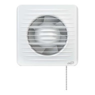 Вентилятор ERA 4S-02 D100 осевой вытяжной с антимоскитной сеткой, шнуровым тяговым выключателем