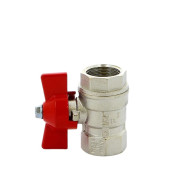 Кран ВВ 1/4' бабочка IDEAL