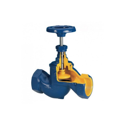 Вентиль запорный с сильфонным уплотнением V201А-040 Ду40 Ру16 резьбовой