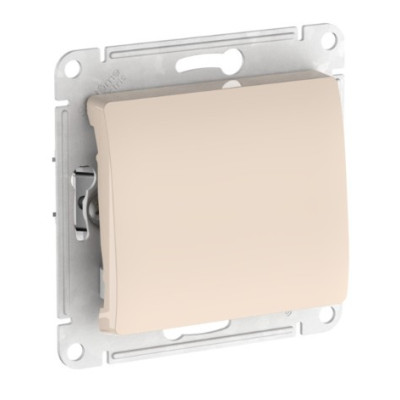 1-клавишный ПЕРЕКЛЮЧАТЕЛЬ Systeme Electric GLOSSA, сх.6, 10АХ, быстрозажимные клеммы, БЕЖЕВЫЙ