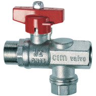 Шаровой кран FAR 1/2" -М24х19 с фильтром