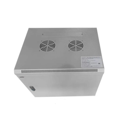 Шкаф настенный 9U Netko серия WMA (Wall Maestro) (600х450х500), передняя дверь металл, разборный, серый "А"