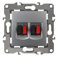 Аудиорозетка двойная 12 12-3112-03 Б0027463 ЭРА