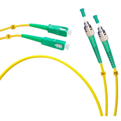 Оптический патч-корд FC-SC Cabeus FOP(d)-9-FC/APC-SC/APC-10m 9/125 10 метров