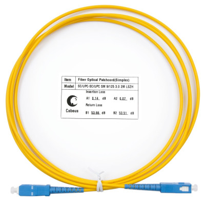 Оптический патч-корд SC-SC Cabeus FOP(s)-9-SC-SC-2m 9/125 2 метра