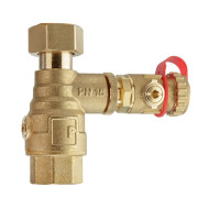 Клапан запорный с возможностью слива DLV 20 резьбовой DN 20 TS = 120 ⁰C PS16