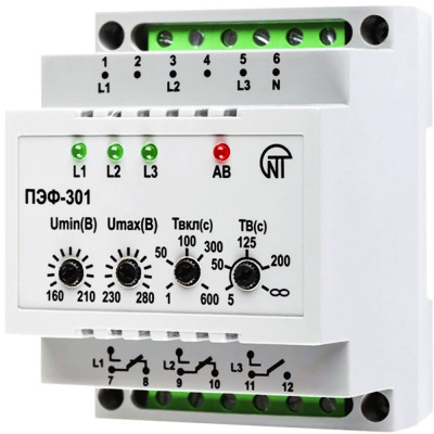 Переключатель фаз НовАтек-Электро ПЭФ-301