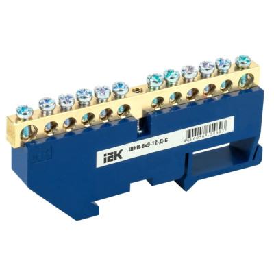 IEK YNN10-69-12D-K07 Шина нулевая на DIN-изол. ШНИ-6х9-12-Д-С