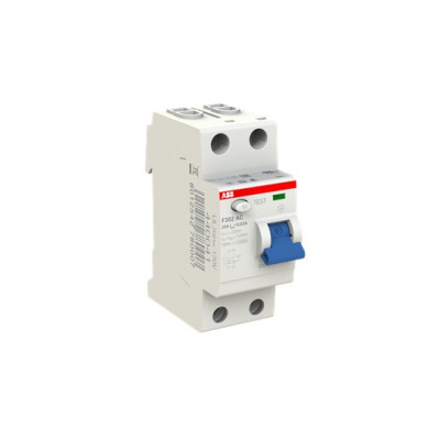 Блок утечки тока 2-полюсный ABB 25A 30mA тип AP-R (УЗО) F202 AP-R 25/30