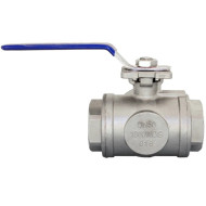 Кран шаровый трехходовой Newkey (T-тип) нержавеющий DN50 PN40