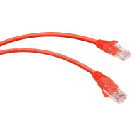 Патч-корд Rj-45 Cabeus PC-UTP-RJ45-Cat.5e-0.3m-RD-LSZH кат.5е 0.3 метра красный