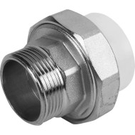 Американка Valfex Standard, 110-4", пайка-резьба, нар., PP-R, белый