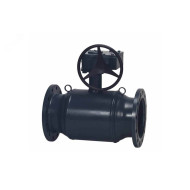 Шаровой кран РИДАН Jip Premium FF Ду300 Ру16 с установленным червячным редуктором, стандартный проход