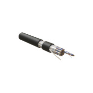 Кабель витая пара Hyperline UUTP50W-C5-S24-OUT-PE-BK категория 5, 50 пар (5 пар (24 AWG)х10), одножильный (solid), внешний, PE, -40°C – +60°C, черный