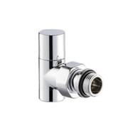 Вентиль SR Rubinetterie угловой серия "Tondera Light", ручной 1/2", цвет хром