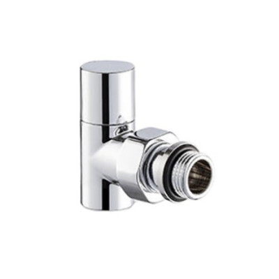 Вентиль SR Rubinetterie угловой серия "Tondera Light", ручной 1/2", цвет хром