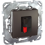 Аудиорозетка Schneider Electric Unica Top, графит