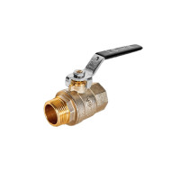 Кран Stout шаровой полнопроходной ВР/НР ручка рычаг 1