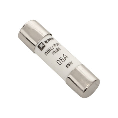 Вставка плавкая цилиндрическая EKF ПВЦ 10х38 0.5А