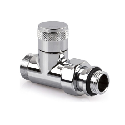 Прямой запорный вентиль SR Rubinetterie Tondera 1/2"х3/4" E, цвет хром