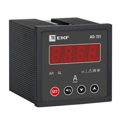 Амперметр EKF AD-721 цифровой на панель (72х72) однофазный PROxima
