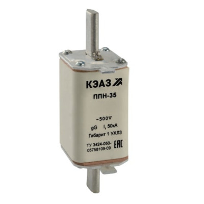 Вставка плавкая КЭАЗ ППН-35-X0-1-16А-УХЛ3