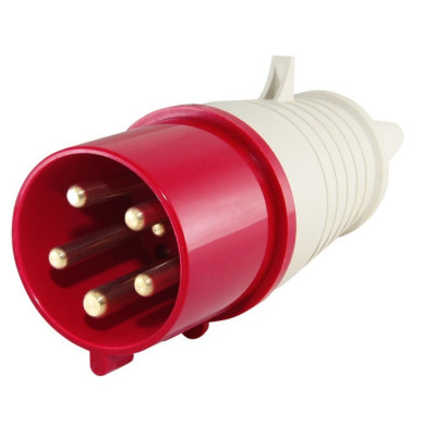 Вилка TDM 025 3Р+РЕ+N 32А 380В IP44