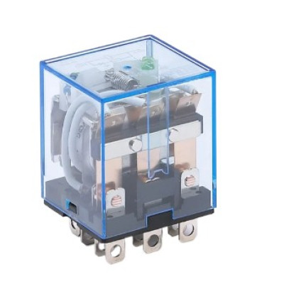 Реле промежуточное dekraf ПР-102 24В DC 3 переключающих контакта 10А с индикацией